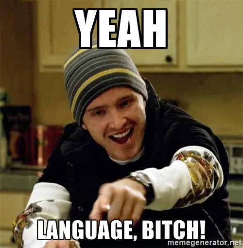 language-bitch